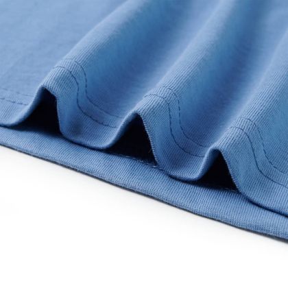 Детска тениска, средно синя, 104