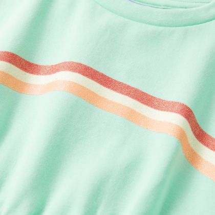 Детска рокля с връв, яркозелена, 104