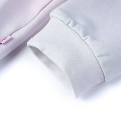 Детски суитшърт с качулка, звездно бяло, 140