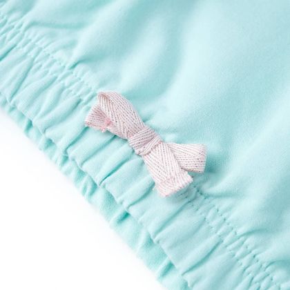 Детски суитшърт с качулка, светла аква, 104