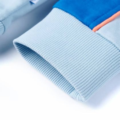 Детски суитшърт, яркосиньо и светлосиньо, 128