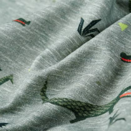 Детски суитшърт, светло каки меланж, 140