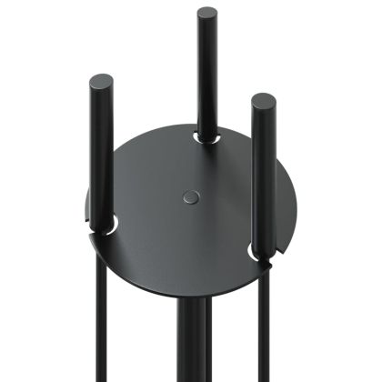 Комплект инструменти за камина, 4 части, 22x59 см, стомана