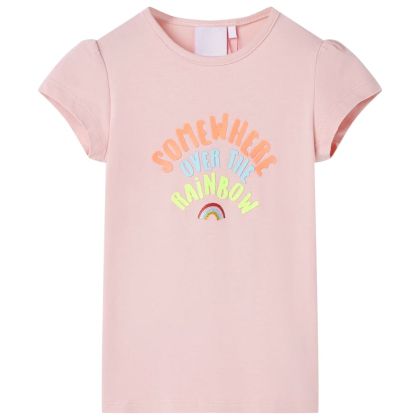 Детска тениска, светлорозово, 128