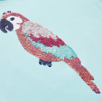 Детска тениска, светла аква, 92