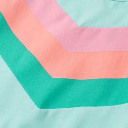 Детска рокля с шнур, светла мента, 128