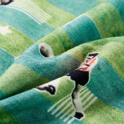 Детски суитшърт, светлозелен меланж, 140