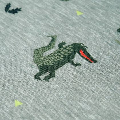 Детски суитшърт, светло каки меланж, 116