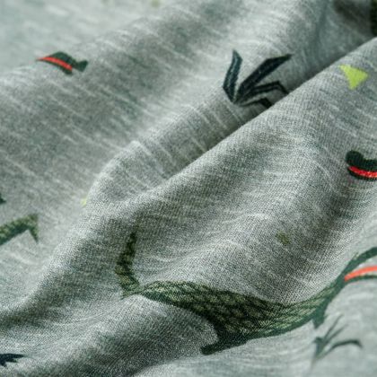 Детски суитшърт, светло каки меланж, 116