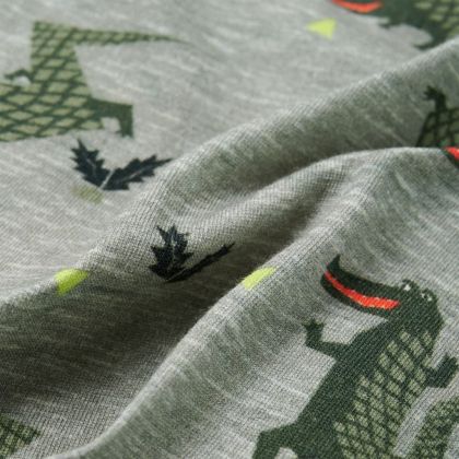 Детска риза, светло каки меланж, 104