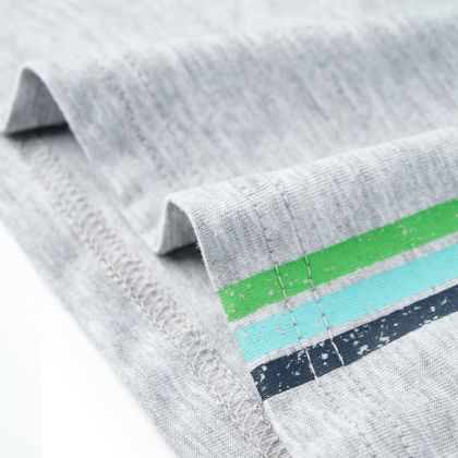 Детска тениска с къс ръкав, сива, 116