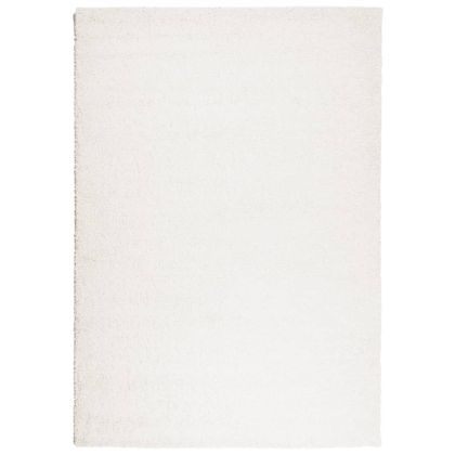 Шаги килим с дълъг косъм "PAMPLONA" модерен кремав 140x200 см