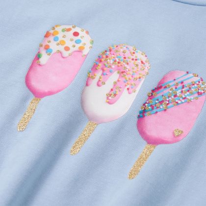 Детска тениска, синя, 140