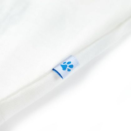 Детска тениска с къс ръкав, екрю, 116