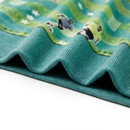 Детски суитшърт, светлозелен меланж, 104