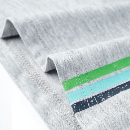 Детска тениска с къс ръкав, сива, 104