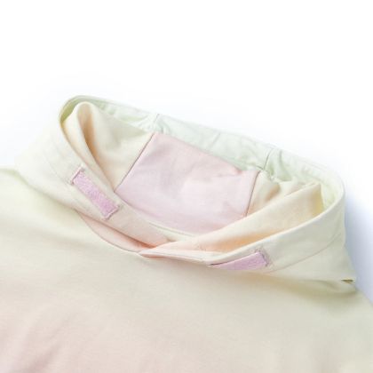 Детски суитшърт с качулка, звездно бяло, 128