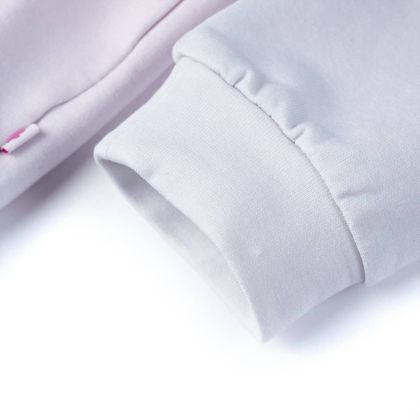 Детски суитшърт с качулка, звездно бяло, 128