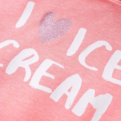 Детски суитшърт с качулка, яркорозово, 140