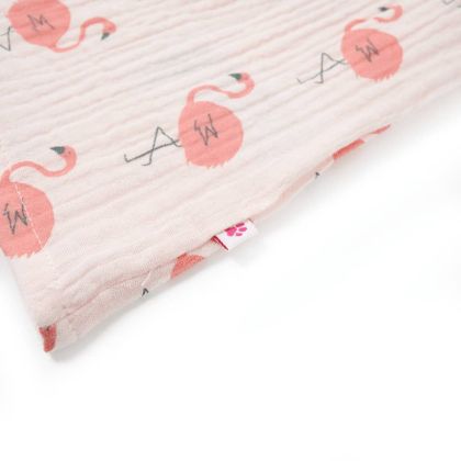 Детска рокля с волани, нежно розово, 104