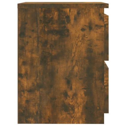 Нощни шкафчета 2 бр опушен дъб 30x30x40 см инженерно дърво