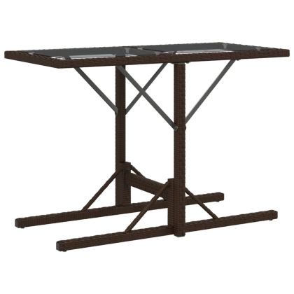 Бистро комплект с възглавници 3 части кафяв полиратан