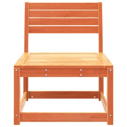 Градински диван, восъчнокафяв, бор масив