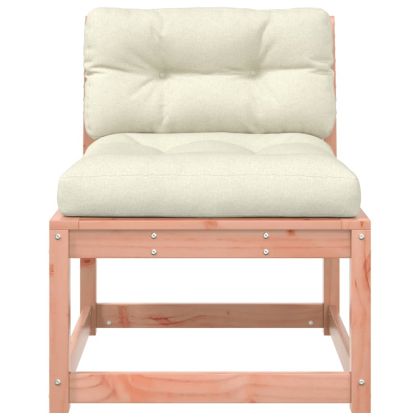 Градински диван с възглавници, дугласко дърво масив