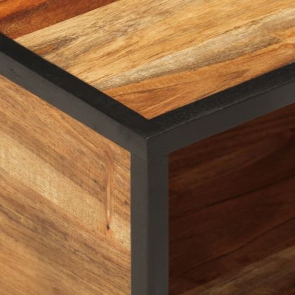 Стенно нощно шкафче 35x35x20 см масивна акация