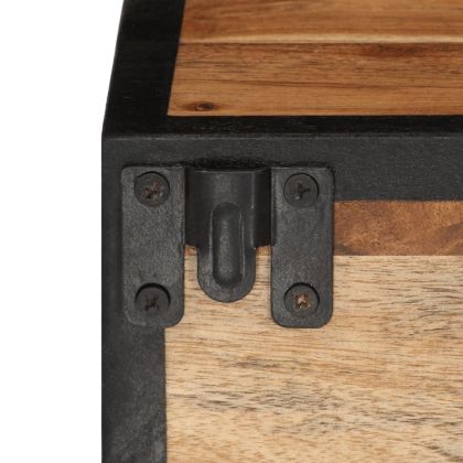 Стенно нощно шкафче 35x35x20 см масивна акация