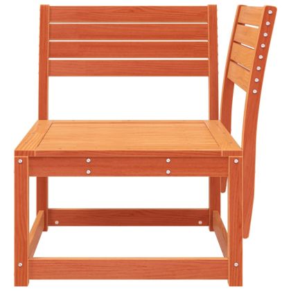 Градински ъглов диван, восъчнокафяв, 73x73x78 см, бор масив