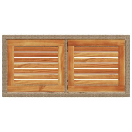 Бистро комплект с възглавници 3 части бежов полиратан