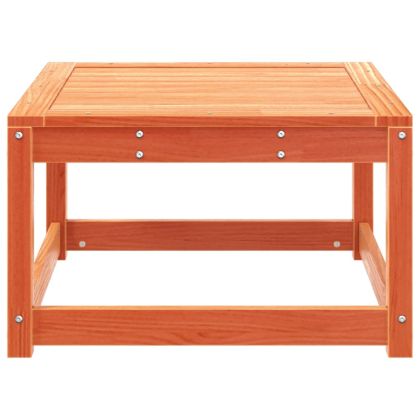 Градинска табуретка, восъчнокафяв, борово дърво масив