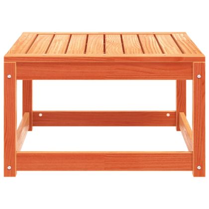 Градинска табуретка, восъчнокафяв, борово дърво масив