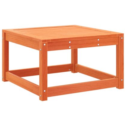 Градинска табуретка, восъчнокафяв, борово дърво масив