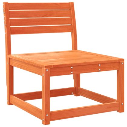 Градински дивани с възглавници, 2 бр, восъчнокафяв бор масив