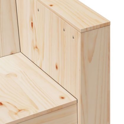 Градински диван, 79x60x62 см, борово дърво масив