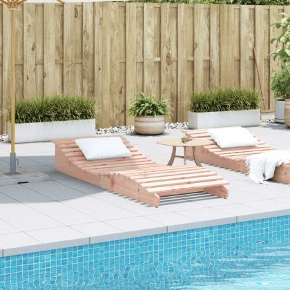 Шезлонг, 205x80x31,5 см, дугласко дърво масив