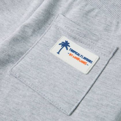 Детски шорти с шнур, сив, 128