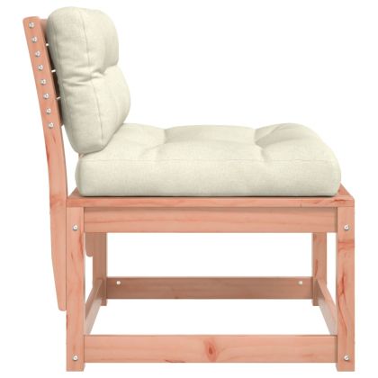 Градински дивани с възглавници, 2 бр, дугласко дърво масив