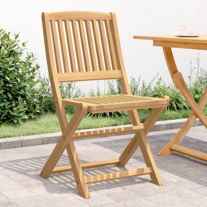 Сгъваеми градински столове, 4 бр, 57x49x90 см, акация масив