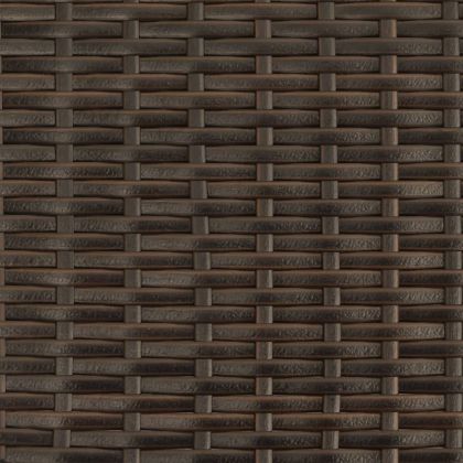 2-местен градински диван с табуретки кафяв полиратан