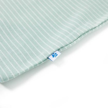 Детска тениска с ивици, светла мента, 128