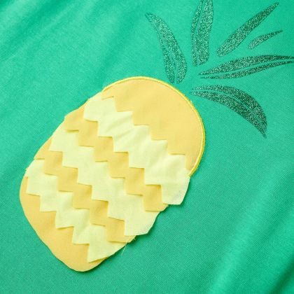 Детска тениска, зелена, 104