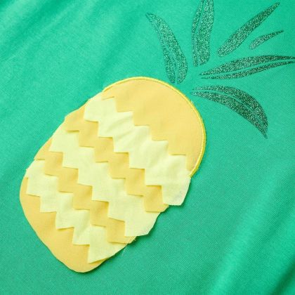 Детска тениска, зелена, 128