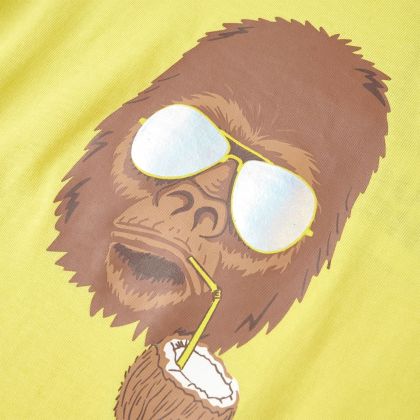 Детска тениска с къс ръкав, жълта, 104