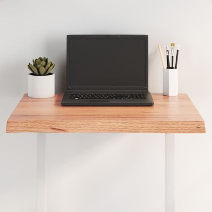 Плот за маса светлокафяв 60x40x(2-4) см обработен масивен дъб