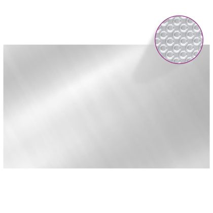 Правоъгълно покривало за басейн 1000x600 см PE сребристо