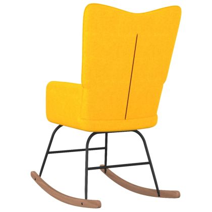 Люлеещ се стол, горчица, текстил