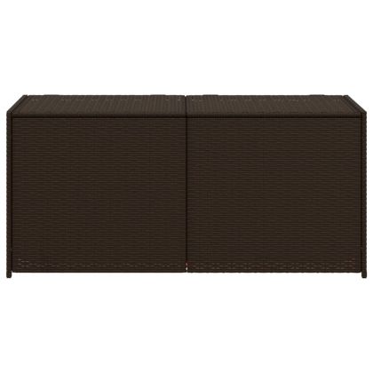 Градински сандък за съхранение, кафяв, 283 л, полиратан